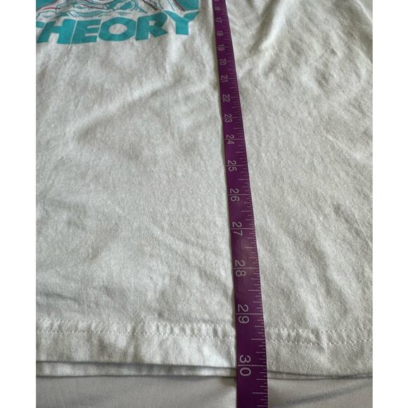 M&O Heavy Theory Graphic T-Shirt Size XL Black White Colorblock Retro - Picture 6 of 6